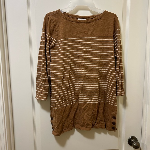 🛍️ 3/$12 J. Jill casual stripped top - Picture 3 of 4